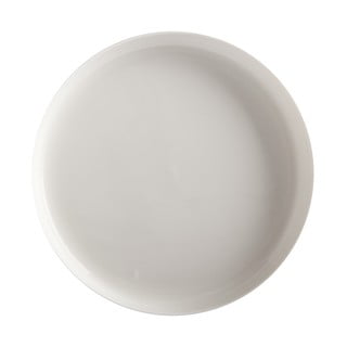 Biały porcelanowy talerz z podwyższoną krawędzią Maxwell & Williams Basic, ø 28 cm