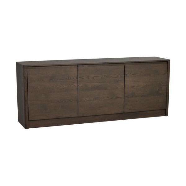 Komoda w dekorze dębu w ciemnym naturalnym kolorze 180x70x40 cm Melstone – Rowico