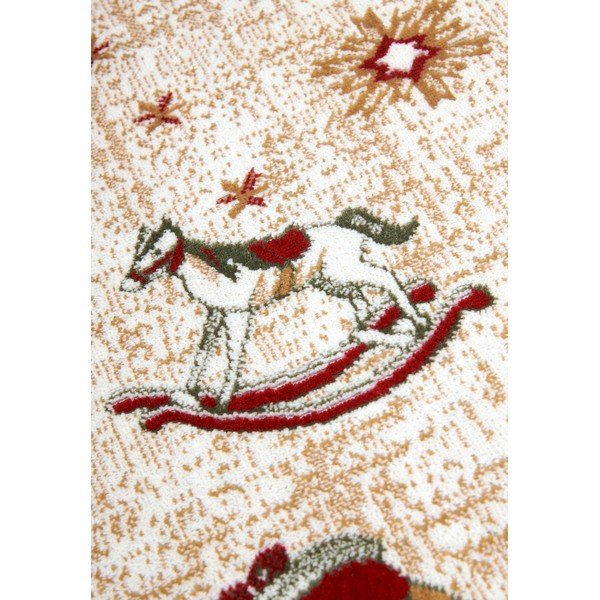 Czerwony dywan z mieszanki bawełny ze świątecznym motywem 50x80 cm Toy's Delight Red Christmas – Villeroy&Boch-image-2