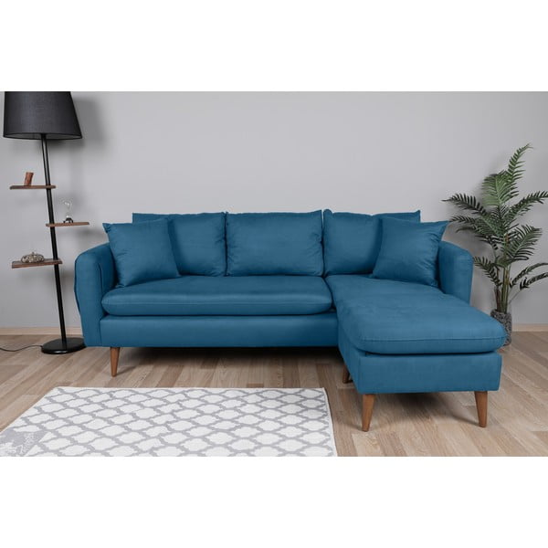 Niebieska sofa 215 cm Sofia – Balcab Home-image-1