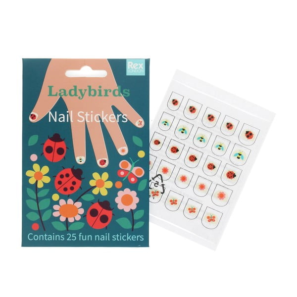 Zestaw kreatywny Ladybird – Nail stickers – Rex London