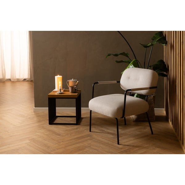 Stolik z blatem w dekorze dębu 40x40 cm Strington – Actona-image-2