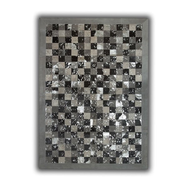 Dywan skórzany Acid Grey, 140x200 cm
