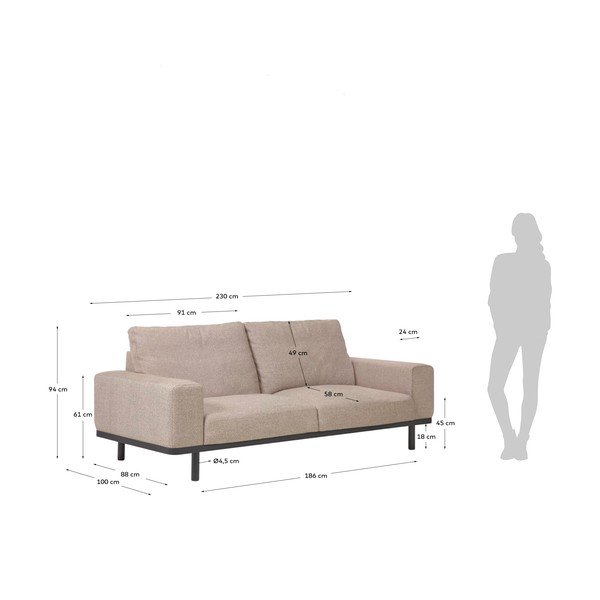 Beżowa sofa Kave Home Noa-image-3