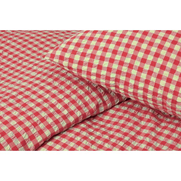 Czerwono-żółta pościel dwuosobowa z kory 200x220 cm Bæk&Bølge – JUNA-image-2