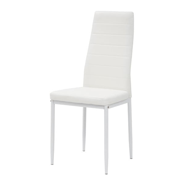 Krzesło Queen, białe/białe nogi