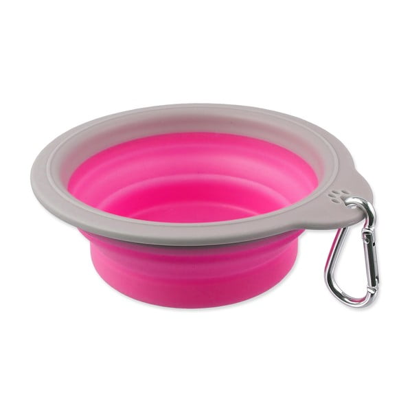 Plastikowa miska podróżna dla psów ø 15 cm  Dog Fantasy – Plaček Pet Products