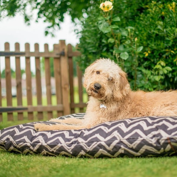 Czarne legowisko dla psów 50x70 cm Outdoor Bed Barn Raven Black S – P.L.A.Y.-image-1