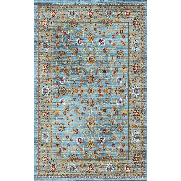 Turkusowy dywan odpowiedni do prania 50x80 cm Quoise – Vitaus