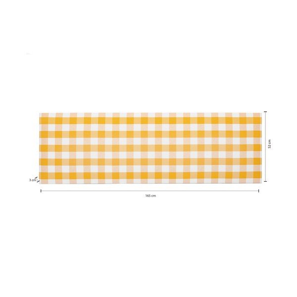 Żółty tapicerowany zagłówek 165x52 cm Billie – Really Nice Things-image-4