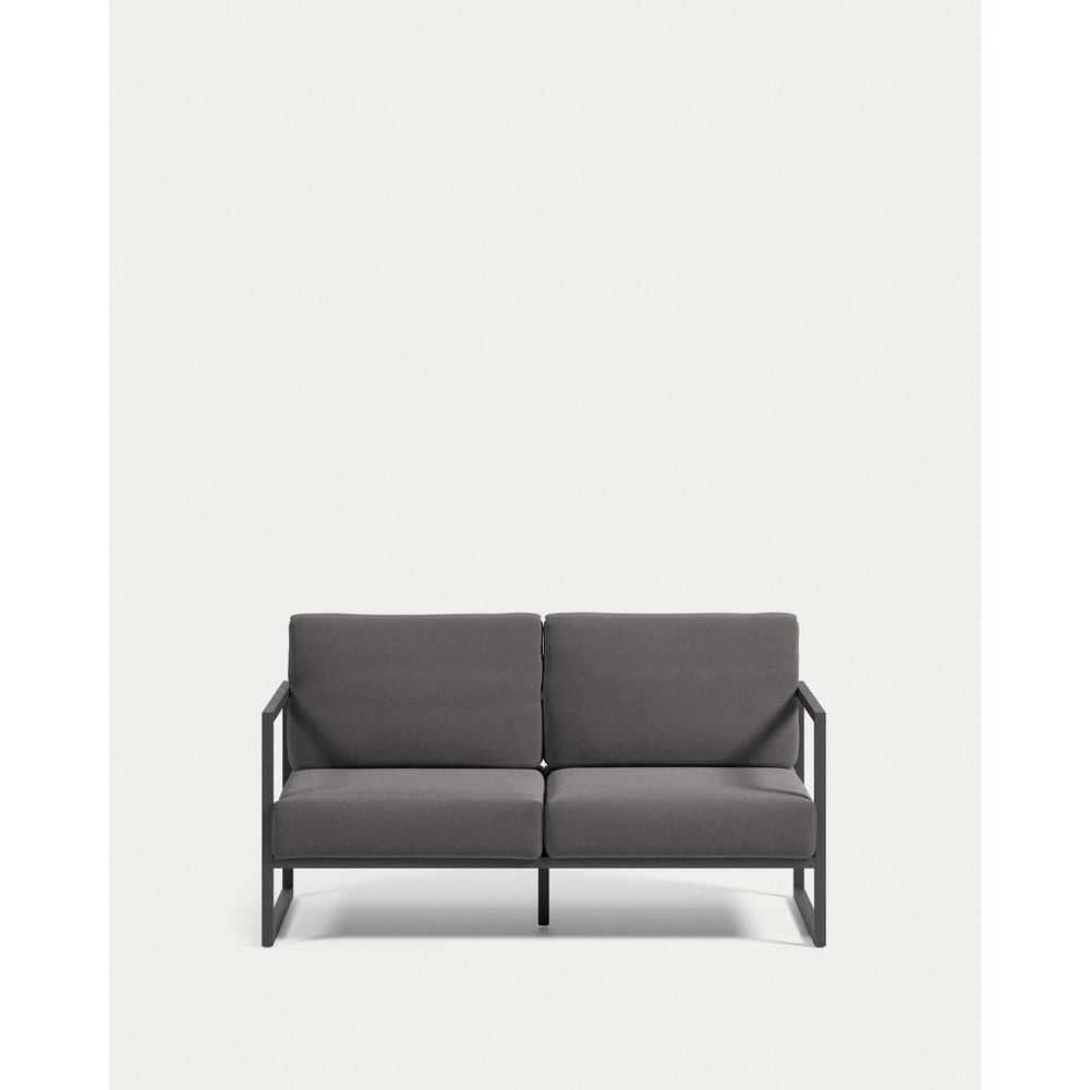 Ciemnoszara aluminiowa sofa ogrodowa Comova – Kave Home (zdjęcie 4)