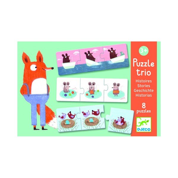 Dziecięce puzzle Djeco Trio Stories-image-1