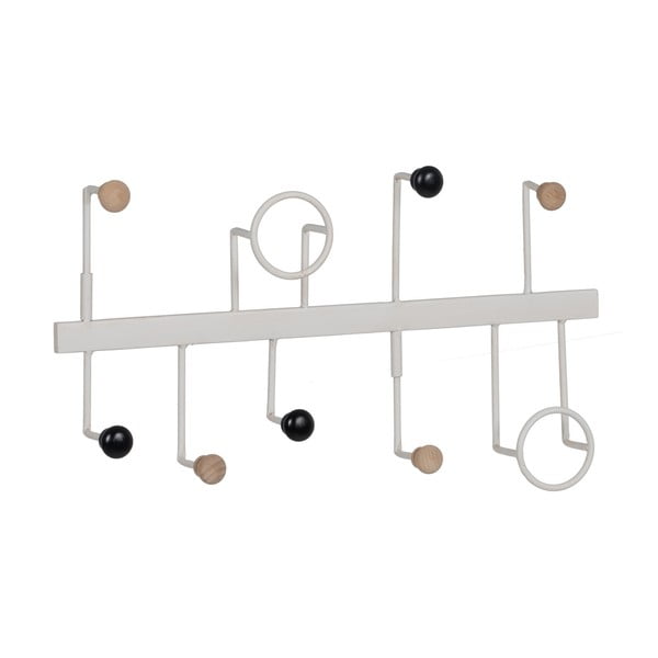 Biały metalowy wieszak ścienny – Ixia-image-1
