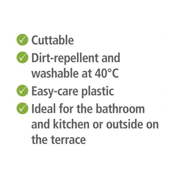 Szary plastikowy dywanik łazienkowy 65x200 cm Sassi – Wenko-image-3