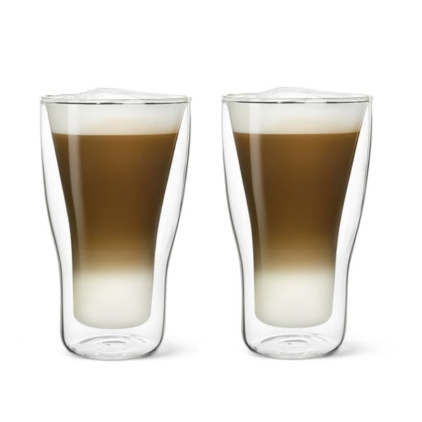 Zestaw 2 szklanek do latte z podwójną ścianką Bredemeijer , 340 ml