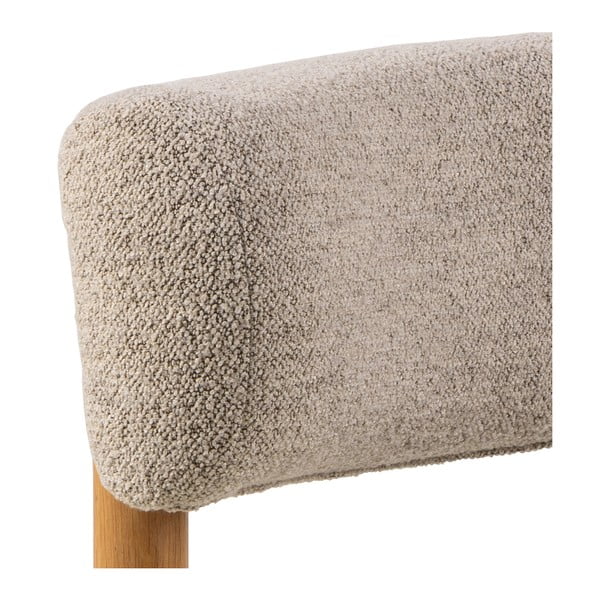 Beżowy fotel z materiału bouclé Burley – Actona-image-4