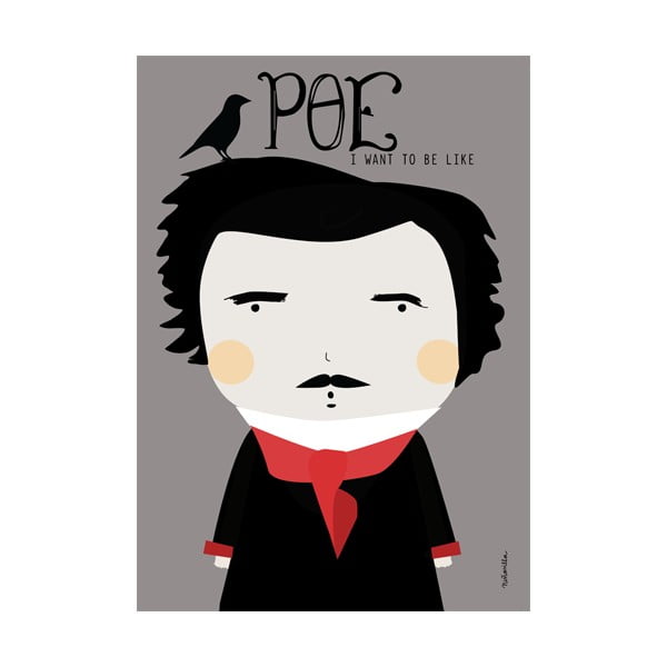 Plakat NiñaSilla Edgar Allan Poe, 21x42 cm