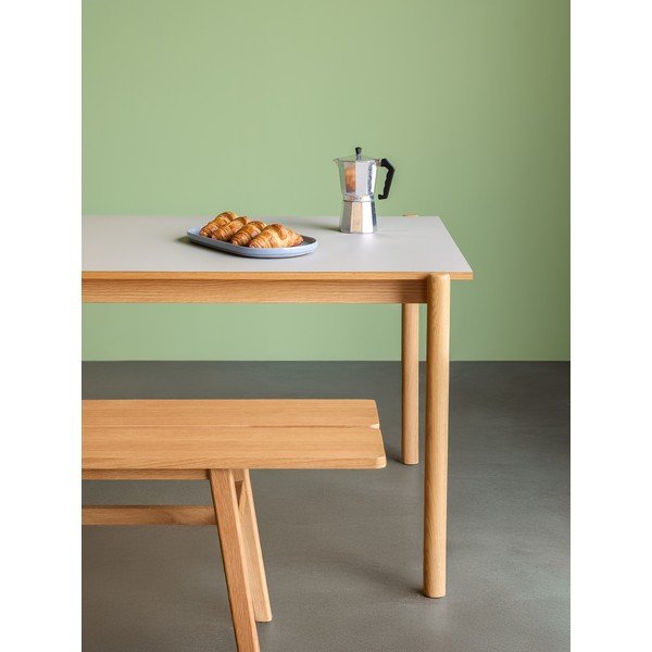 Stół z litego drewna dębowego 107x190 cm Oblique – Hübsch-image-1