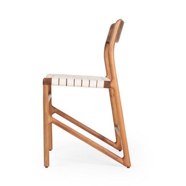 Biało-brązowe krzesło Fawn – Gazzda-image-4