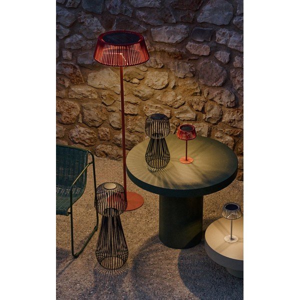 Solarna zewnętrzna lampa stołowa LED ø 33 cm Aldet – Kave Home-image-1