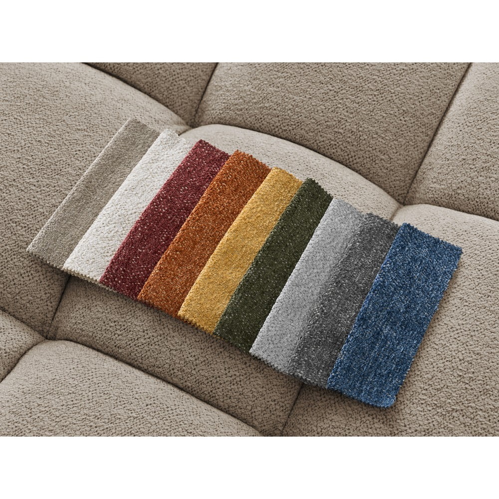 Szarobrązowa sofa z tkaniny szenilowej 278 cm Everest – Bobochic Paris (zdjęcie 8)