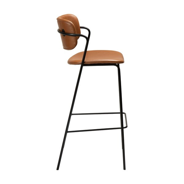 Brązowy hoker z imitacji skóry DAN-FORM Denmark Zed, wys. 107 cm-image-3