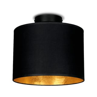 Czarna lampa sufitowa z elementami w kolorze złota Sotto Luce MIKA, ⌀ 25 cm