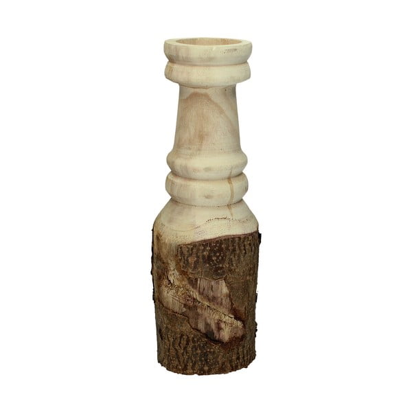 Naturalny drewniany świecznik HF Living Natural, 42 cm