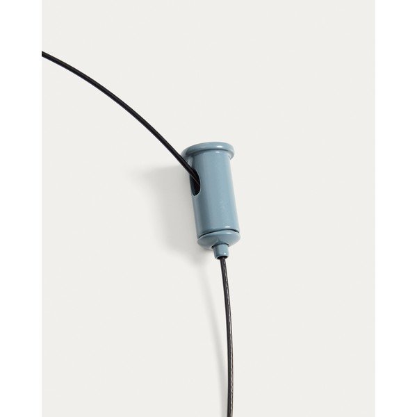 Niebieska lampa wisząca LED ze ściemniaczem z metalowym kloszem ø 16 cm Porte – Kave Home-image-3