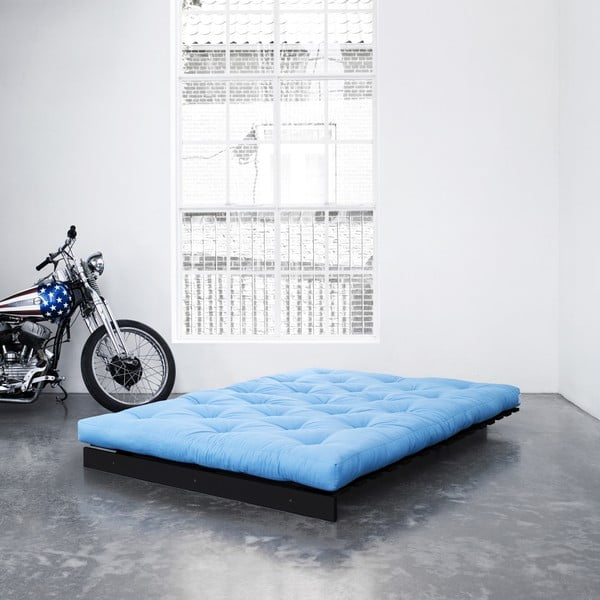 Sofa rozkładana Karup Roots Wenge/Horizon Blue-image-1