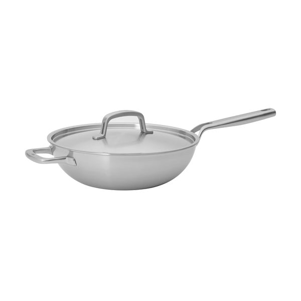 Patelnia wok ze stali nierdzewnej z pokrywką ø 30 cm Lucca 3.0 – FABINI