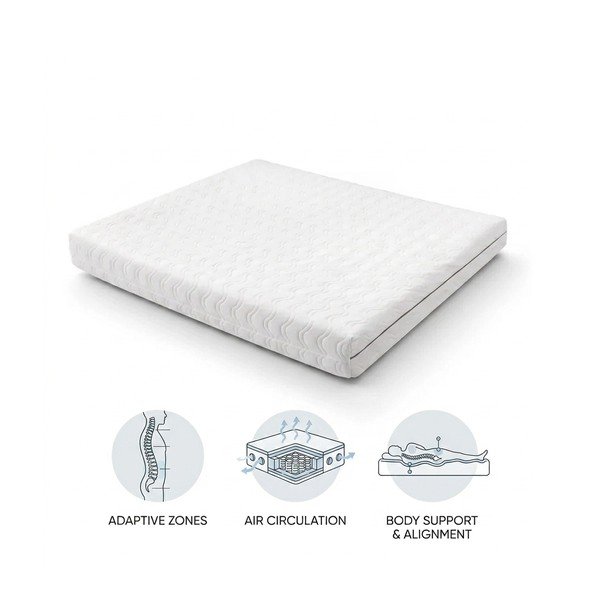 Średnio twardy sprężynowy materac termoregulacyjny 90x200 cm Dream Essence – Bonami Essentials-image-2