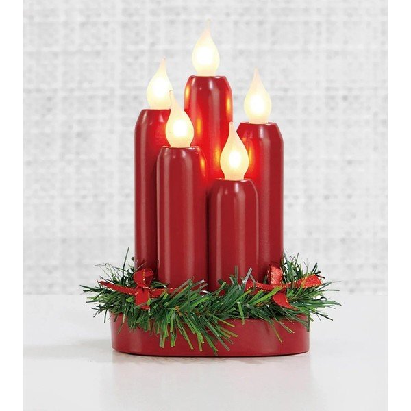 Czerwona dekoracja świetlna ze świątecznym motywem Hanna – Markslöjd