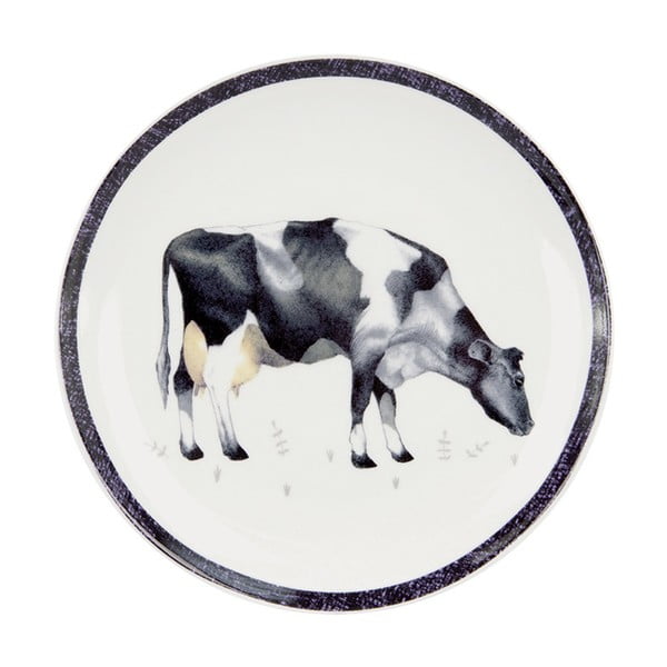 Talerz deserowy z porcelany kostnej Ashdene Dairy Belles, ⌀ 15 cm