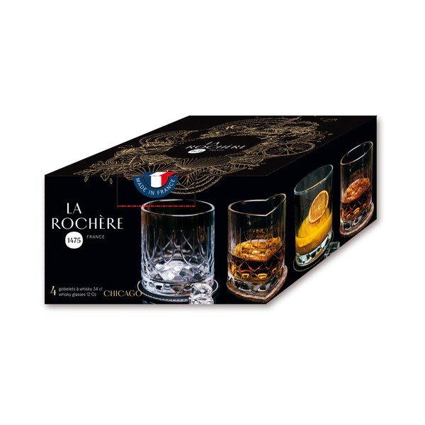 Szklanki zestaw 4 szt. do whiskey 340 ml Chicago – La Rochére-image-3