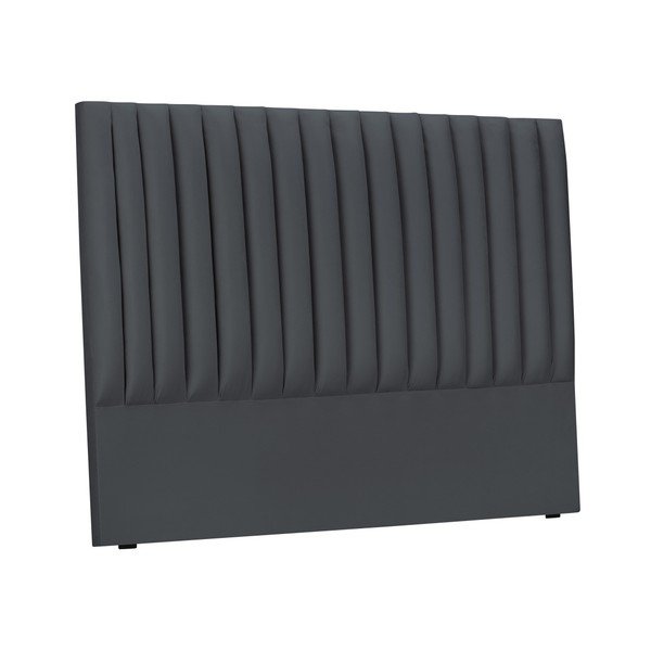 Antracytowy tapicerowany zagłówek 140x120 cm NJ – Cosmopolitan Design-image-2