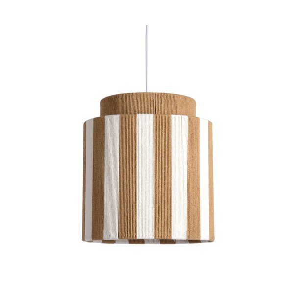 Biała/w naturalnym kolorze lampa wisząca z liny ø 30 cm Vienna Stripes – Leitmotiv