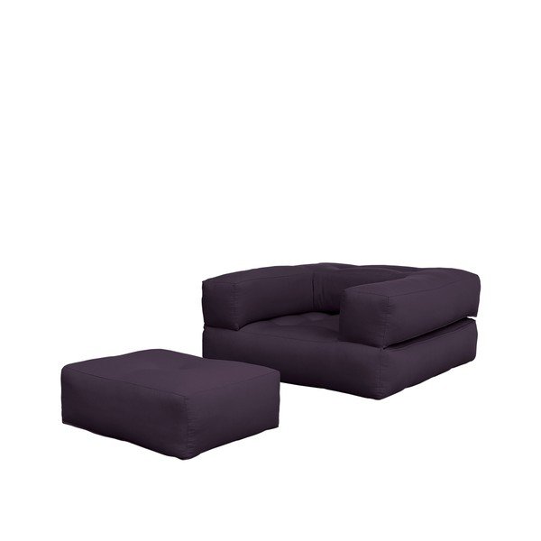 Fotel rozkładany Karup Cube Purple-image-4