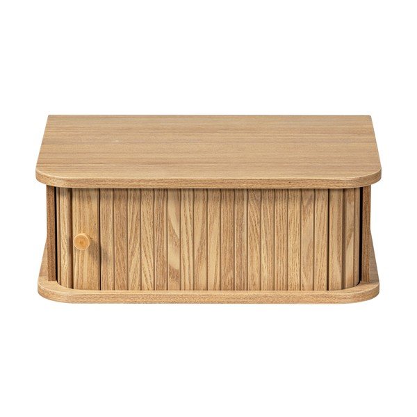 Wisząca szafka nocna w dekorze sosny w naturalnym kolorze Jena – WOOOD