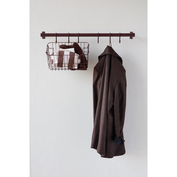 Bordowy wieszak ścienny ze stali nierdzewnej 70 cm Hang-It – Mette Ditmer Denmark-image-2