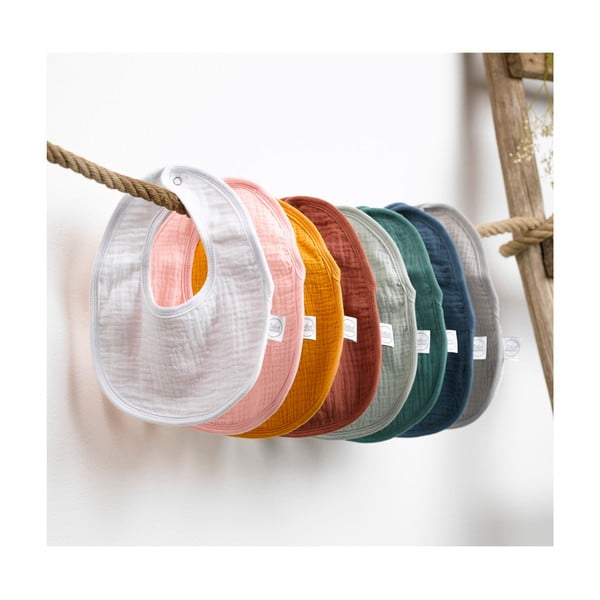 Szare śliniaki muślinowe zestaw 2 szt. – Bébé Douceur-image-4