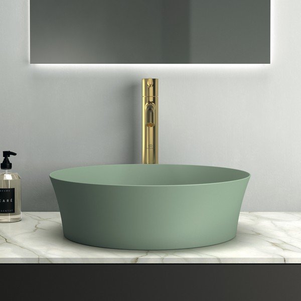 Zielona ceramiczna okrągła umywalka ø 40 cm Ipalyss – Ideal Standard-image-4