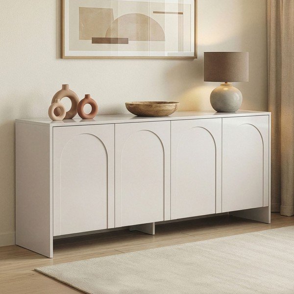 Kremowa komoda 180x80x45 cm Arlen  – Kalune Design-image-2