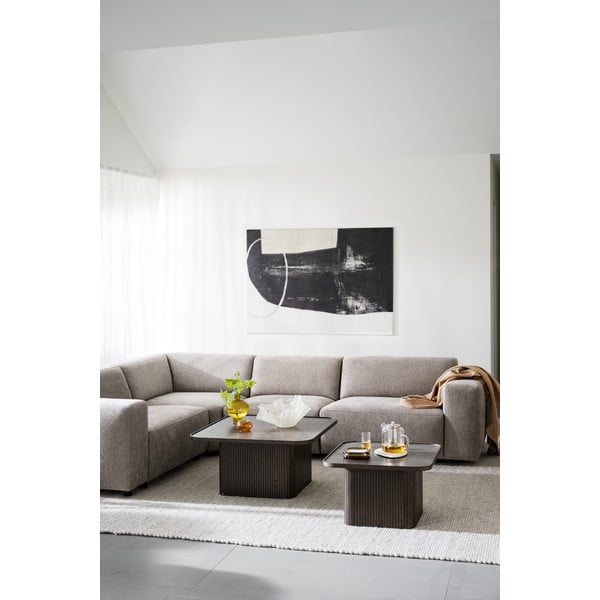 Ciemnobrązowy stolik w dekorze dębu ø 60 cm Sullivan – Rowico-image-3