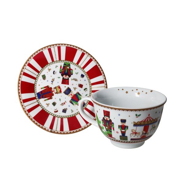 Biała świąteczna filiżanka Tazza – Brandani-image-1