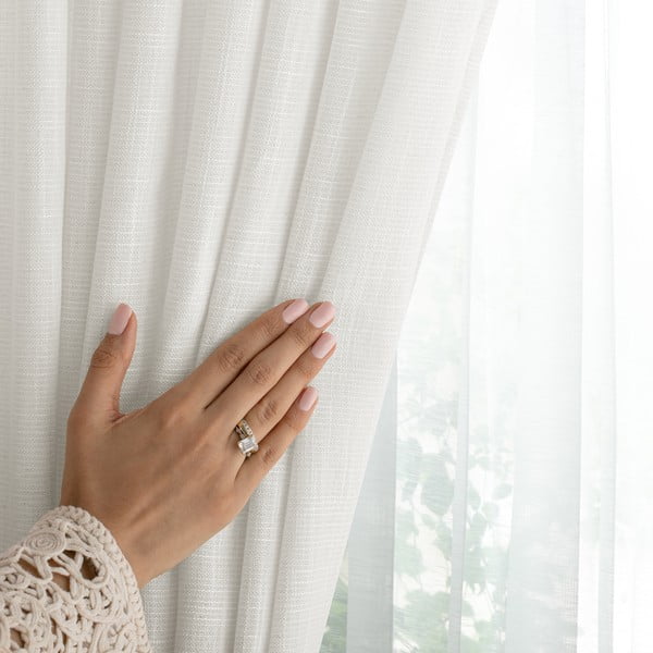 Kremowa zasłona 140x270 cm Valeta – Restilo-image-3