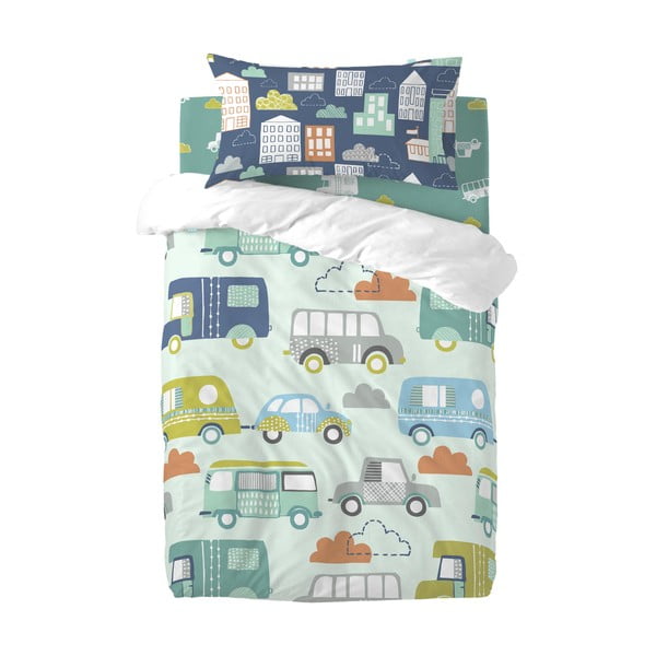 Dziecięce bawełniane prześcieradło Moshi Moshi Holidays, 70x140 cm-image-2