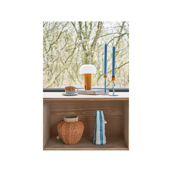 Biało-pomarańczowa lampa stołowa LED (wysokość 22,5 cm) Styles – Villa Collection-image-4