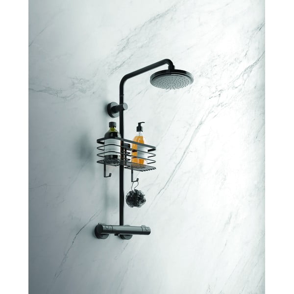 Czarna półka łazienkowa Origin - Metaltex-image-3