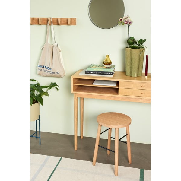 Weszak ścienny z litego drewna dębowego Nomad – Hübsch-image-1